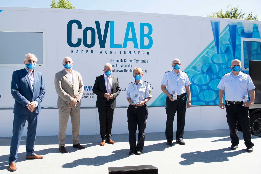 CoVLAB Baden-Württemberg – Das mobile COVID-19-Testlabor. Eine Initiative der Baden-Württemberg Stiftung wird der Öffentlichkeit vorgestellt