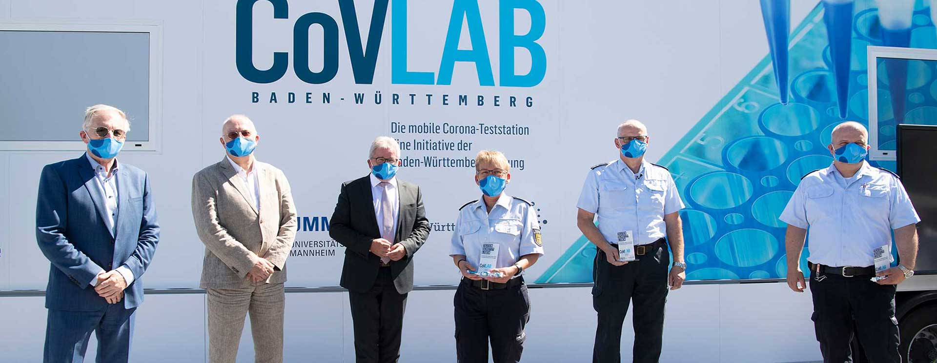 CoVLAB Baden-Württemberg – Das mobile COVID-19-Testlabor. Eine Initiative der Baden-Württemberg Stiftung wird der Öffentlichkeit vorgestellt