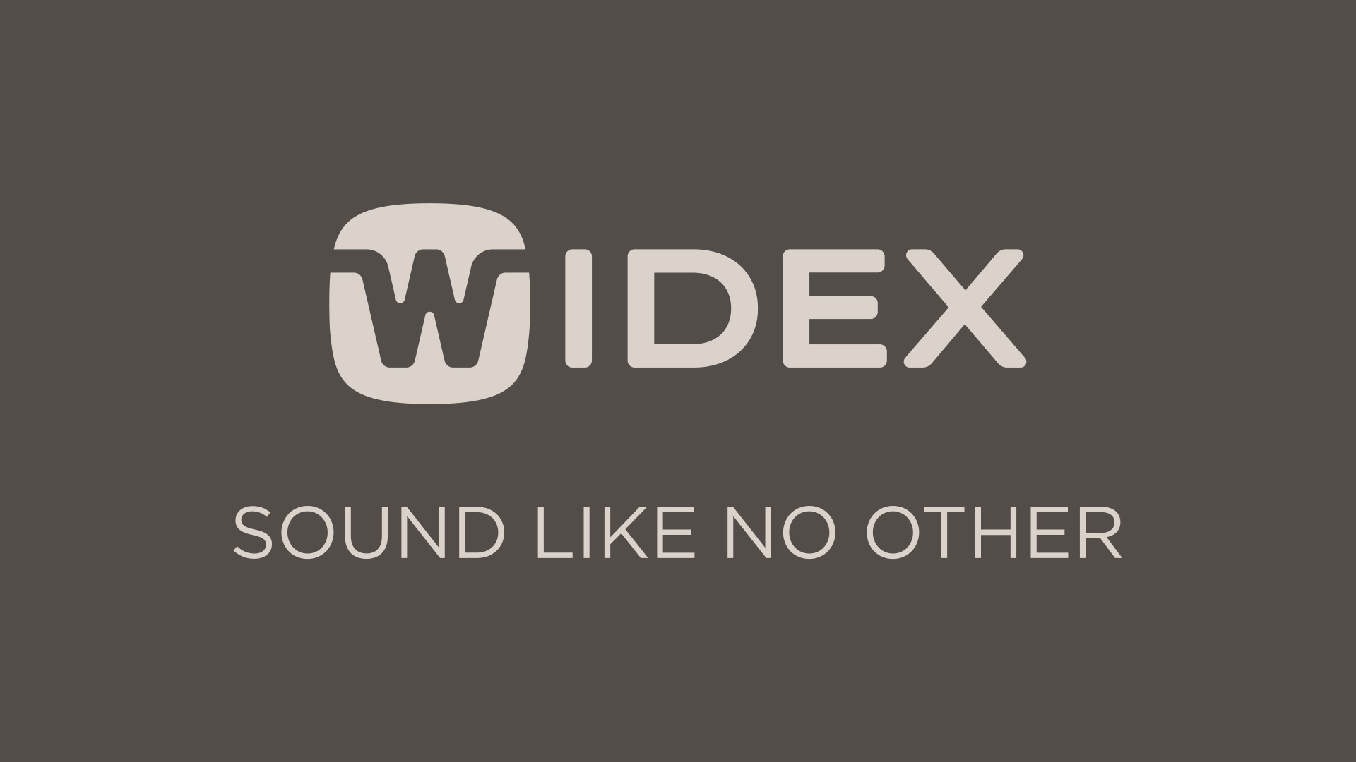 Logo des Hörsystemherstellers Widex.