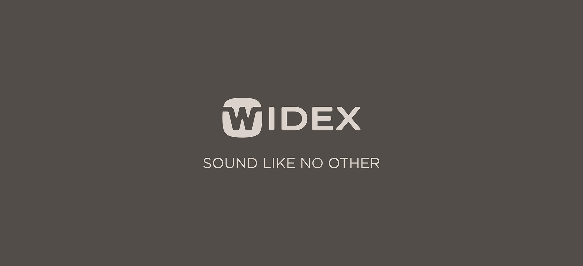 Logo des Hörsystemherstellers Widex.