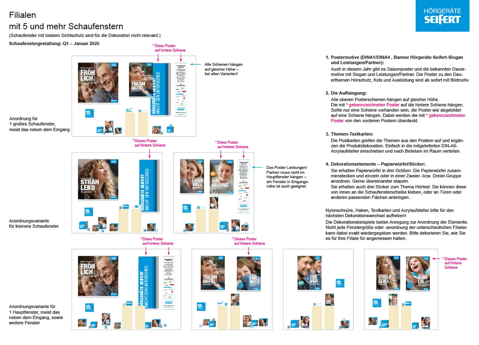 Hörgeräte Seifert - Schaufensterkampagne 2025