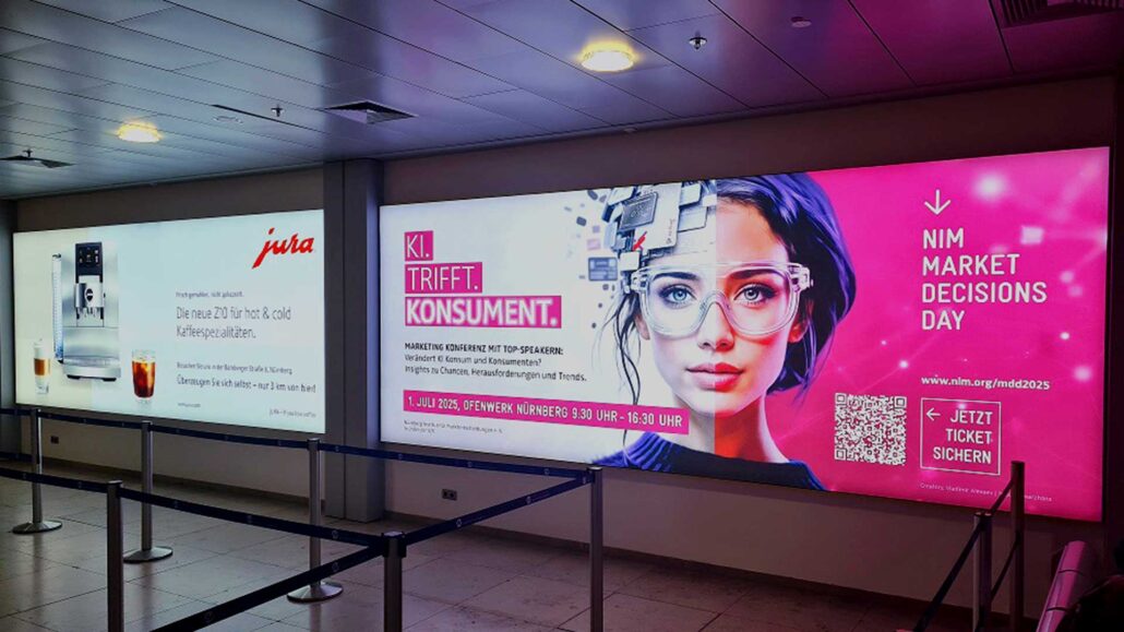 NIM Market Decisions Day 2025 - Flughafenwerbung NIM Market Decisions Day 2025 - Flughafenwerbung Colorama