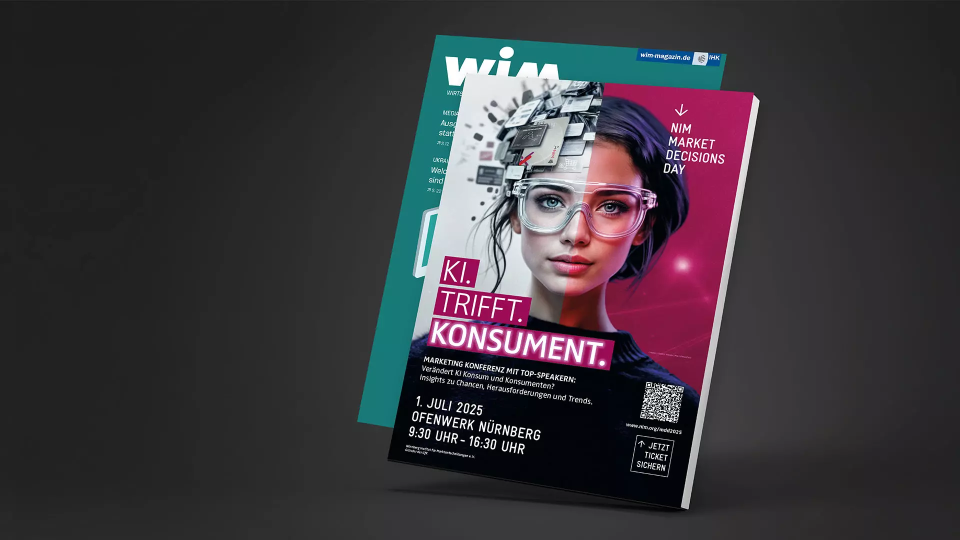 NIM Market Decisions Day 2025 Mockup Anzeige A4-Magazin Backcover