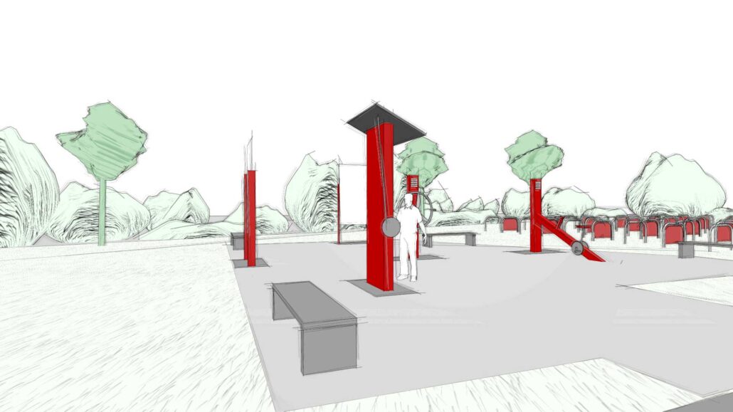 KLIMAPARK 1. FSV MAINZ 05 – Skizze – Der Plan zum Park