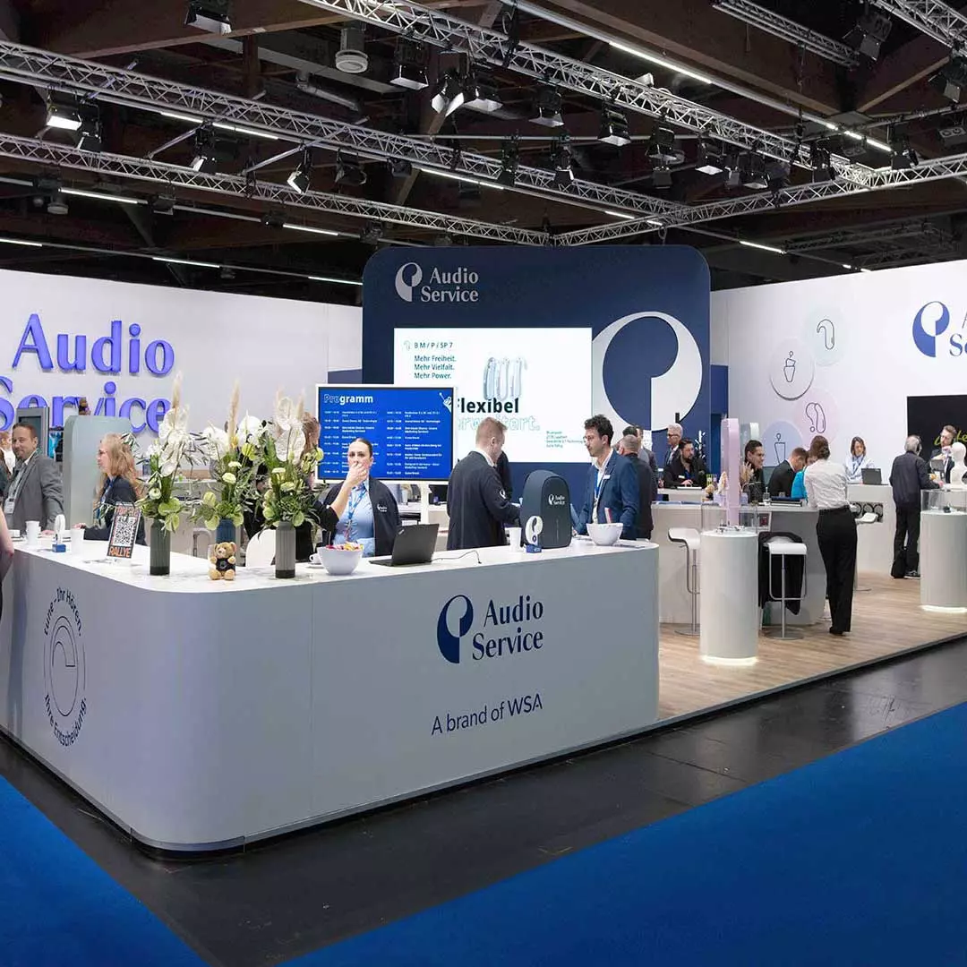 Audio Service - Messestand auf der EUHA 2025